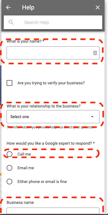 google my business questions