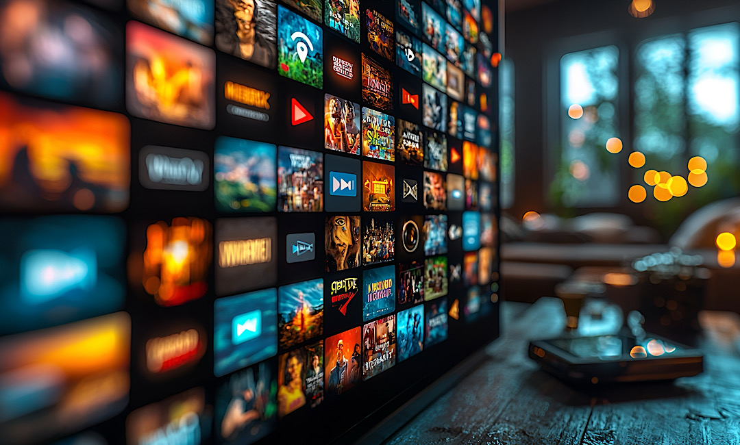 Marketing team analyzing connected TV advertising performance and CTV campaign analytics on digital dashboard