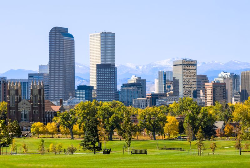 Denver city skyline