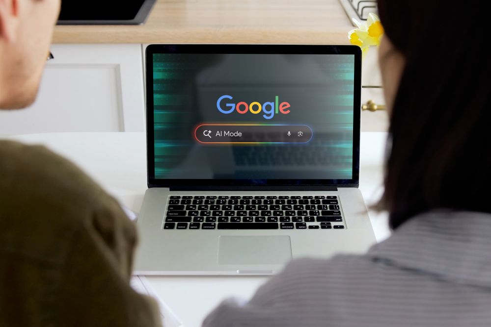 google ai mode on laptop